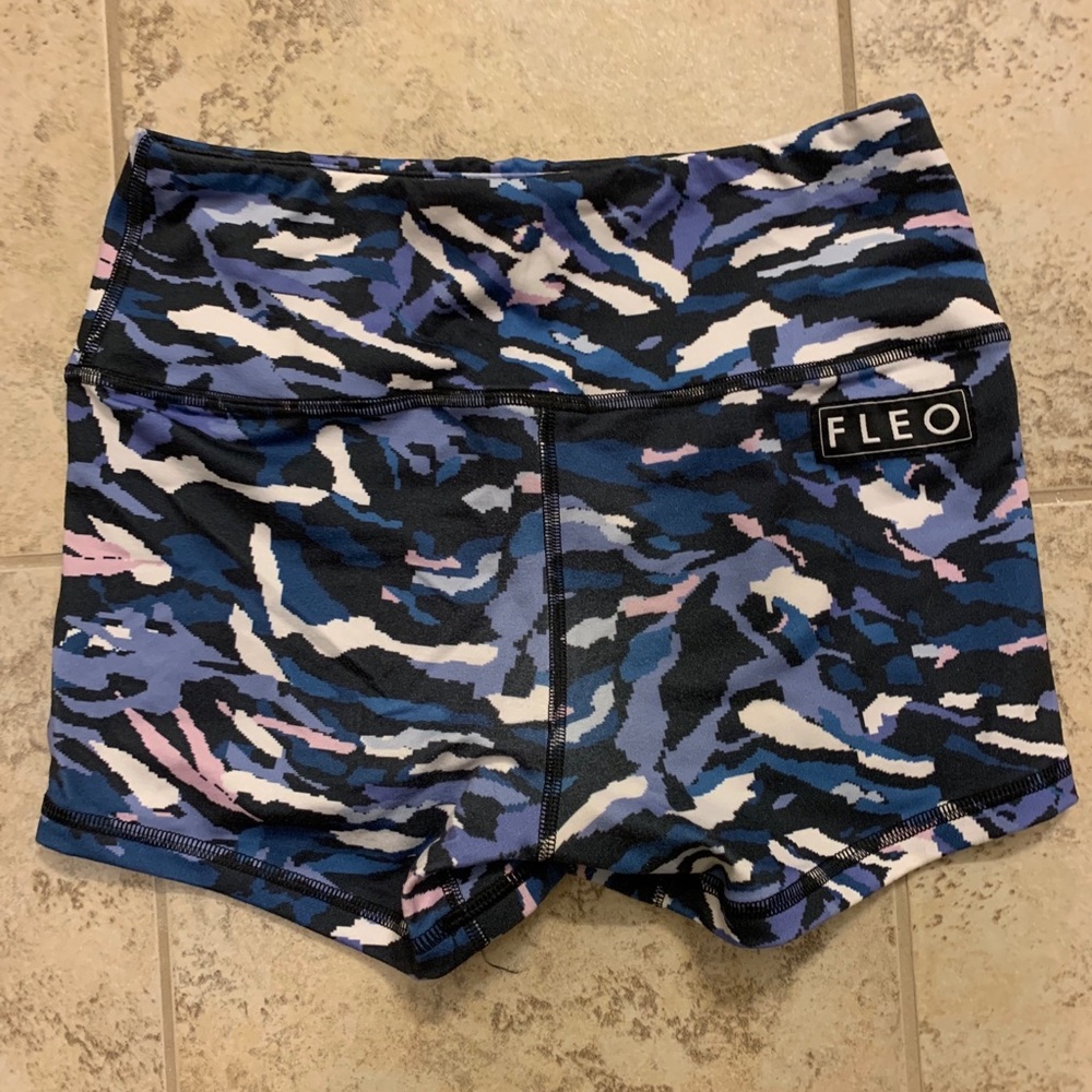 Fleo Blue Camo Power High Rise